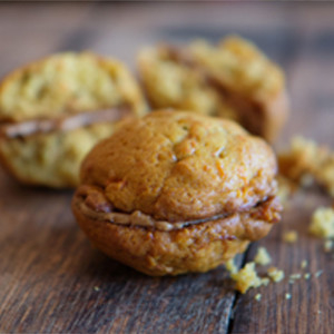 A whoopie pie for dogs from The Whoo(pie) Wagon in Topsfield, Mass.
